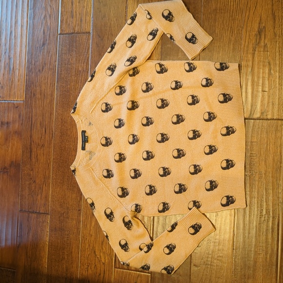 Skull cashmere sweater with skulls! - Picture 3 of 8